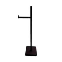 Papeleira de Chão Rodinox Aço Inox 580mm 1 Suporte Preto Papeleira de Chão Rodinox Aço Inox 580mm 1 Suporte Preto