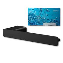 Papeleira de Parede Docol Docolflat Ônix 147mm Preto Acabamento Fosco Banheiro Papeleira de Parede Docol Docolflat Ônix 147mm Preto Acabamento Fosco Banheiro