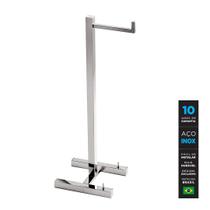 Papeleira De Piso C/ Revisteiro Inox - Kromus QD0408