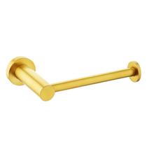 Papeleira drop de parede em aço inox dourado escovado dpace6511