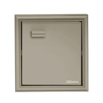 Papeleira Embutir Champagne Crismetal Porta Papel Higienico