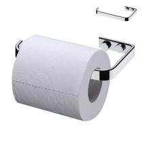Papeleira para banheiro lavabo suporte de parede porta rolo papel higiênico em aço cromado