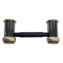 Papeleira Parede Linea Onix Fumê / Dourado Deca - 2020.S.A