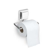 Papeleira Piatina Arthi Cromada Aço Inox 3M Fixação Forte Sem Furo Não Enferruja Luxo Banheiro