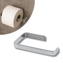 Papeleira Porta Papel Higiênico Stander Square Retangular Aço Inox Dupla Fixação de Parede Papeleira Porta Papel Higiênico Stander Square Retangular Aço Inox Dupla Fixação de Parede