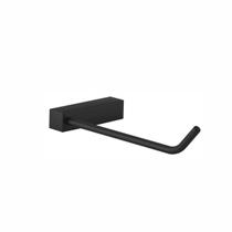 Papeleira Porta Papel Para Banheiro Troia Suporte Preto 1020TR