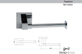 Papeleira Quadrada Trend Metais Tm 176701 Papeleira Quadrada Trend Metais Tm 176701
