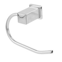 Papeleira Rainha Semi Luxo Square Inox Preto