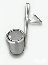 Papeleira Redonda De Chão Com Lixeira Inox Lavabo Banheiro Papeleira Redonda De Chão Com Lixeira Inox Lavabo Banheiro