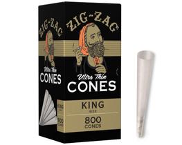 Papelillos ZIG-ZAG King Size Conos Ultra Finos Paquete de 800