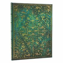Paperblanks Pautado Emerald Flower Capa Dura Ultra