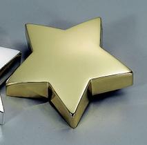 Paperweight Creative Gifts em forma de estrela, cor dourada