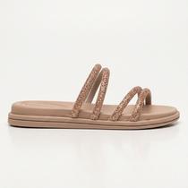 Papete Beira Rio Com Strass Nude Papete Beira Rio Com Strass Nude