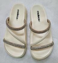 Papete c/ strass feminino adulto Papete c/ strass feminino adulto