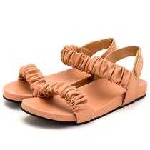 Papete Enrugada Sandália Flatform Papete Enrugada Sandália Flatform