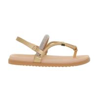 Papete Feminina Beira Rio Flat Dedo Strass Elastico Ref: 8529.204
