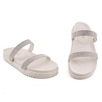 Papete Feminina Branca Sandália Delicada Chinelo Sola Plataforma Papete Feminina Branca Sandália Delicada Chinelo Sola Plataforma