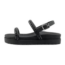 Papete Feminina Com Corrente Flatform Sandália Papete Feminina Com Corrente Flatform Sandália