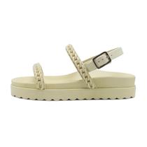 Papete Feminina Com Corrente Flatform Sandália