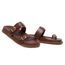 Papete Feminina Confort Em Couro Sandália Via Madamah Papete Feminina Confort Em Couro Sandália Via Madamah