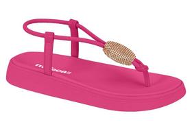 Papete Feminina Moleca de Dedo Rosa com Strass Papete Feminina Moleca de Dedo Rosa com Strass