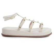 Papete Feminina Renata Mello Studs Branca Off - 8383