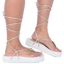 Papete Feminina SoftLux Gladiadora-Branca