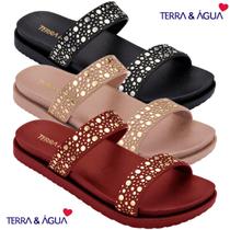 Papete feminina terra e água original slide confortavel