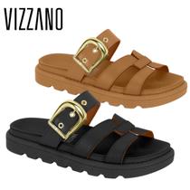 Papete Feminina Tira Em H Fivela Vizzano Original