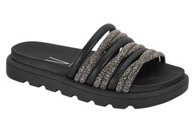 Papete Feminina Vizzano Preta com Strass Papete Feminina Vizzano Preta com Strass