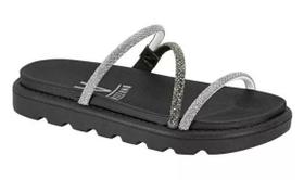 Papete Feminina Vizzano Preto Pedraria Tamanco Casual Papete Feminina Vizzano Preto Pedraria Tamanco Casual