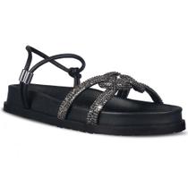 Papete Flatforn Sandalia Feminina com Brilho A9.11 Papete Flatforn Sandalia Feminina com Brilho A9.11