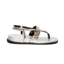 Papete Gran Via Dourada Sandália Flatform Strass Feminina Confort Strass