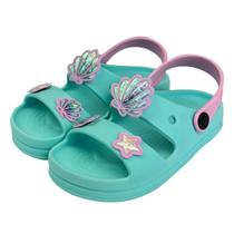 Papete Infantil Babuche Sandalia Menina Fundo do Mar Macio Leve Magicc P-004 Papete Infantil Babuche Sandalia Menina Fundo do Mar Macio Leve Magicc P-004