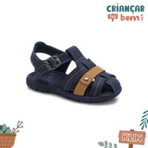 Papete Infantil Klin Tic Tac Casual - Marinho/Mostarda