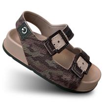 Papete Infantil Masculina Slide Menino Baby Sandália Bebe Cartago Mini 12418 Percata de Criança