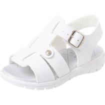 Papete Infantil Menino Fivela Ajustável Branca Conforto Casual Solado Antiderrapante Papete Infantil Menino Fivela Ajustável Branca Conforto Casual Solado Antiderrapante