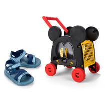 Papete Infantil Mickey Grendene Disney Baby Car do 19 ao 24 Azul 23079