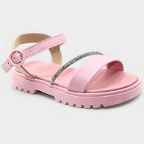 Papete Infantil Molekinha Tira Brilho Strass Menina - Rosa Claro