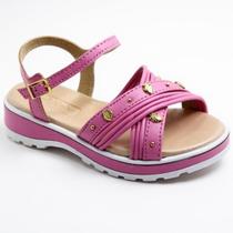 Papete Infantil Molekinha Tira Cruzada Apliques Menina - Rosa