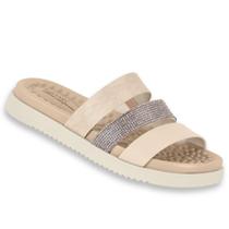 Papete Modare Sandalia Original Rasteira Esporao Fascite Plantar Ortopedica Papete Flat Feminina Rasteirinha Strass