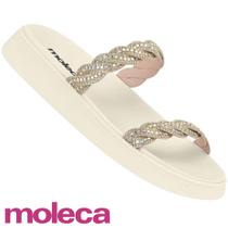 Papete Moleca 5469.133 Napa com Strass e Glitter Feminino