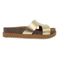 Papete Moleca Flatform Casual Feminina Dourada