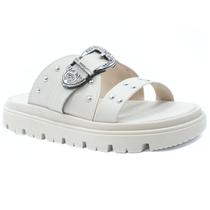 Papete Moleca Plataforma Tratorada Spikes Feminina - Off White Papete Moleca Plataforma Tratorada Spikes Feminina - Off White