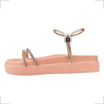 Papete Sandália Feminina Chinelo Macio Strass