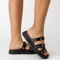 Papete Sandália Feminina Flatform Elegante Confortável Verão Solado Antiderrapante Macia Papete Sandália Feminina Flatform Elegante Confortável Verão Solado Antiderrapante Macia
