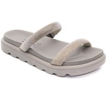 Papete Vizzano Feminina Strass Brilho Tratorada Original