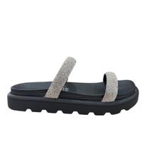 Papete Vizzano Feminina Strass Plataforma 2cm 6459.110 Preto