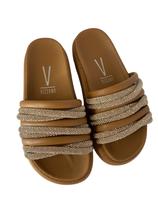 Papeti Vizzano Camel Correia Prateada e Dourada