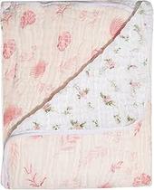 Papi Textil Cobertor Soft Bamboo Mami 1,10M X 90Cm Contém 01 Unidade Folhagem Rosa